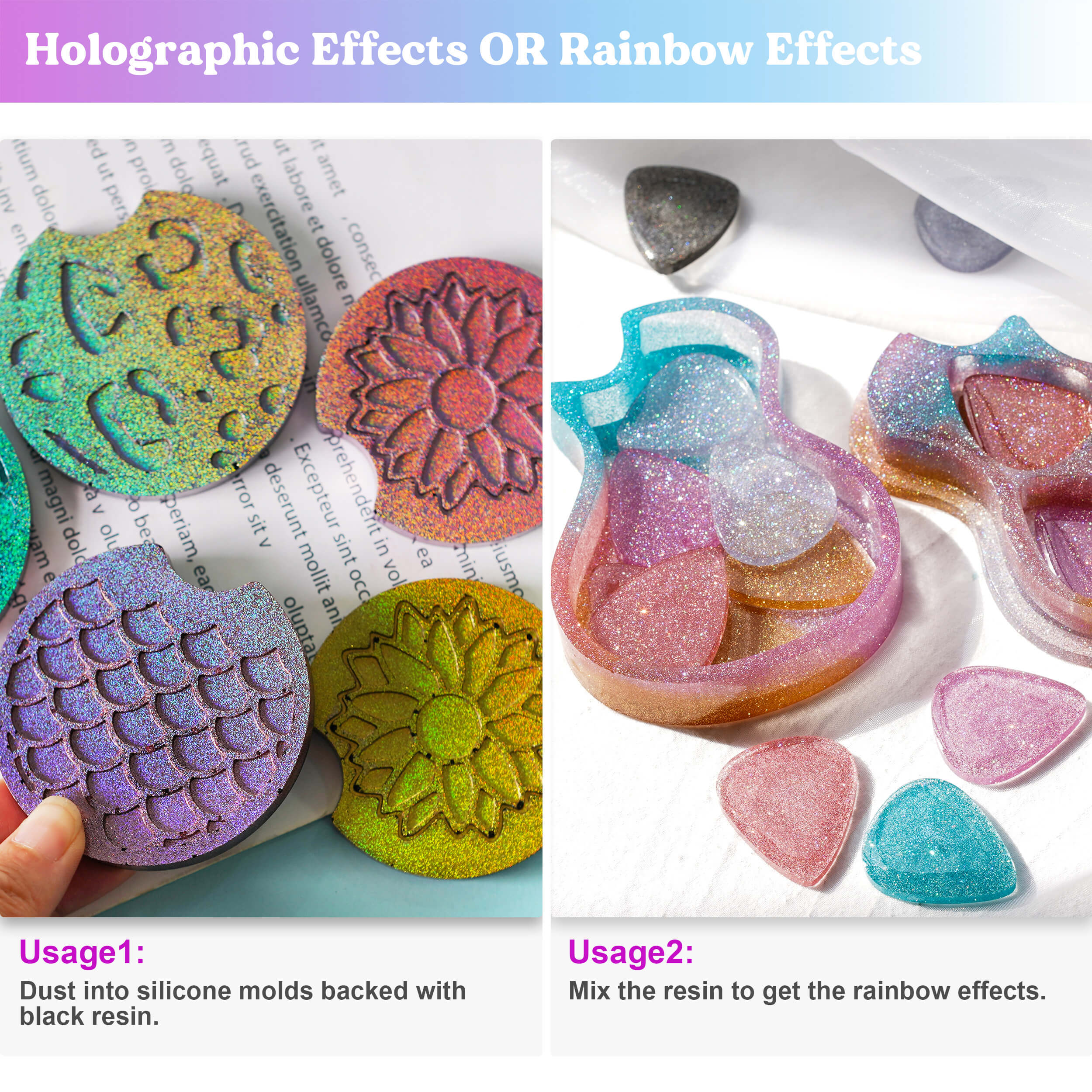 Ultra Fine Holographic Glitter Set