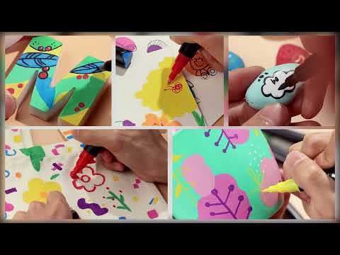 3-in-1 Acrylic Paint Marker Set – Interchangeable Tips