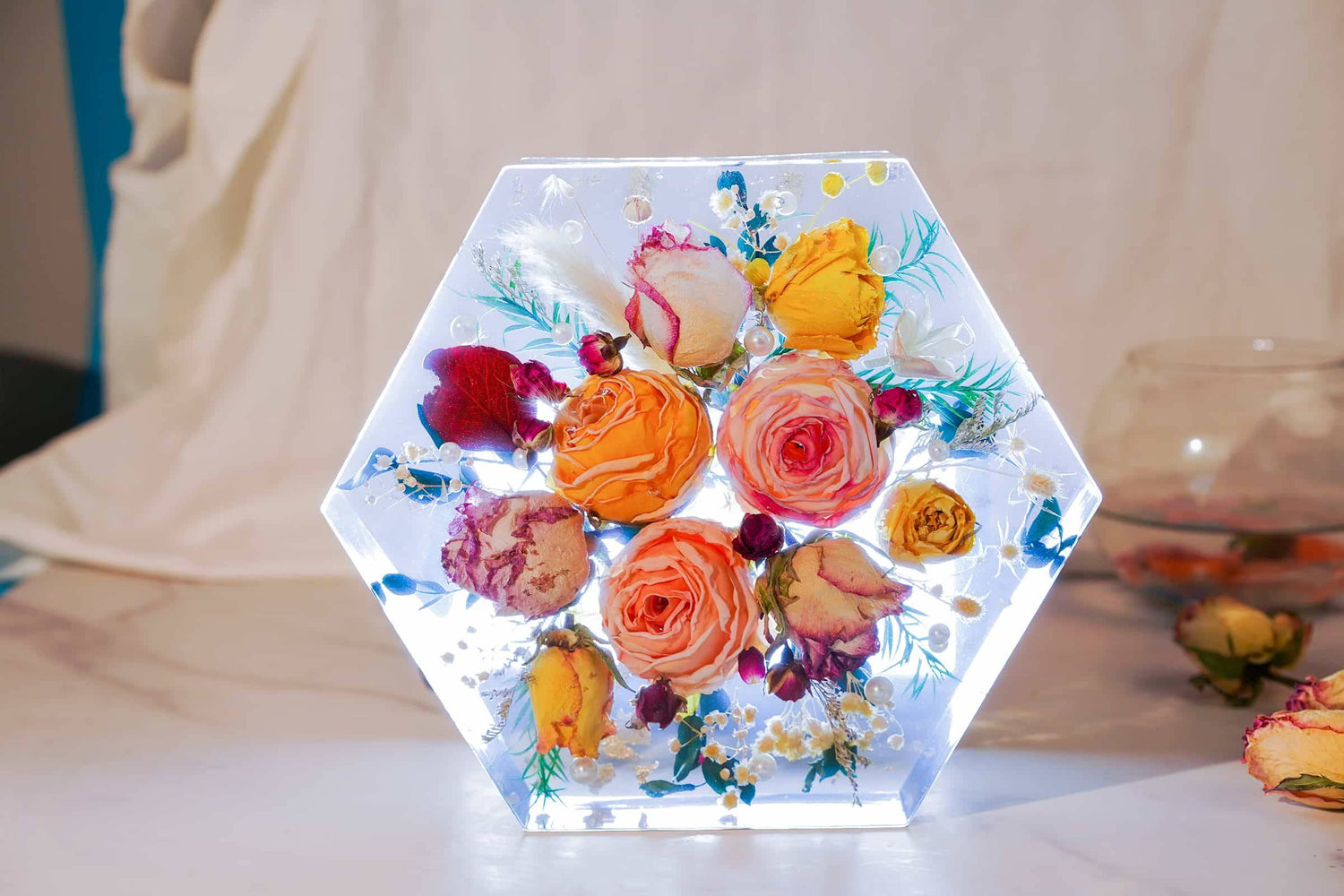 Dried Flower Resin Crafts for Mom