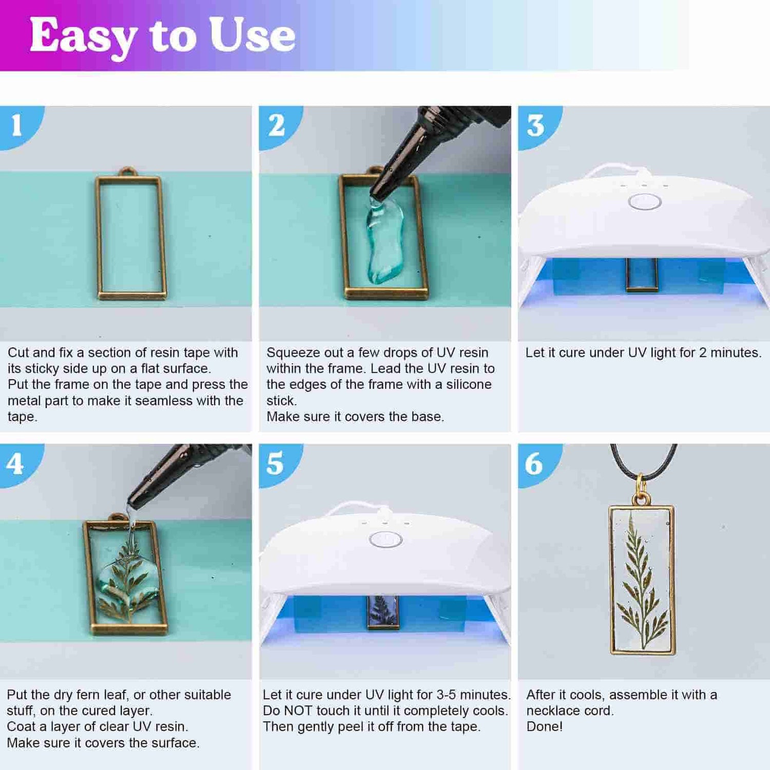 Funshowcase UV Resin Jewelry Making Starters Supplies Kit