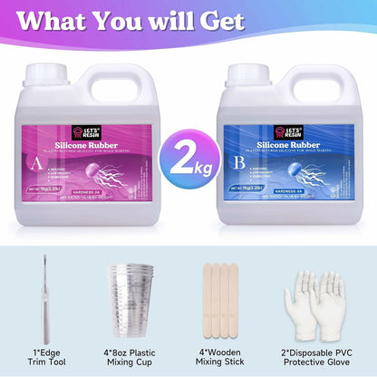0A Silicone Mold Making All-in-one Kit