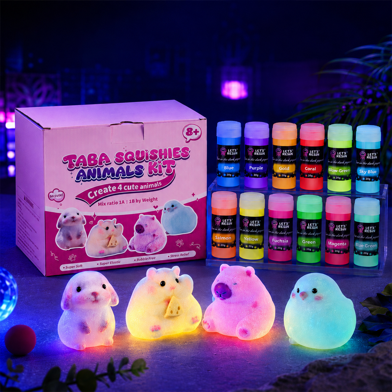 Glow-in-the-dark Squishy Kit
