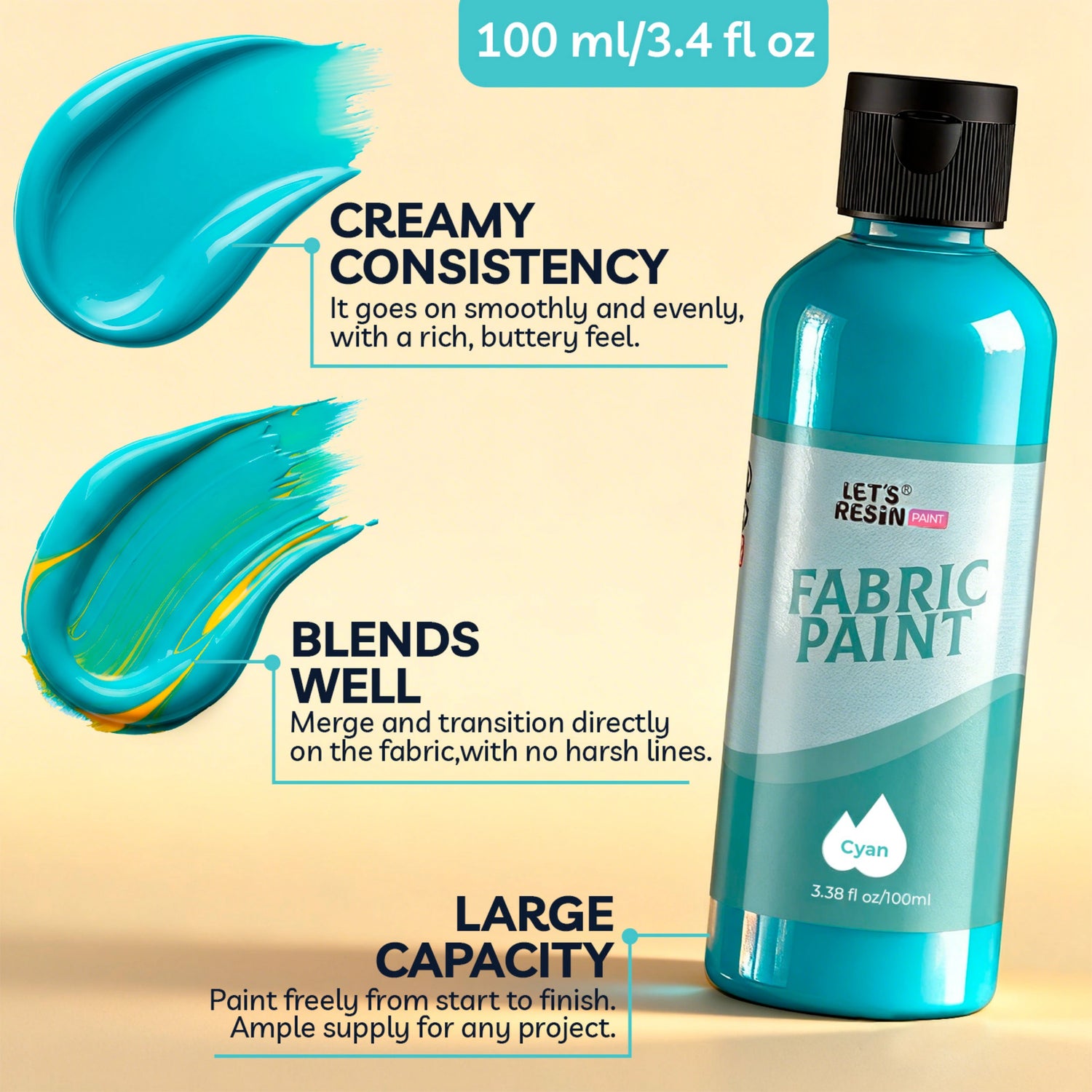 10 Colors Fabric Paint