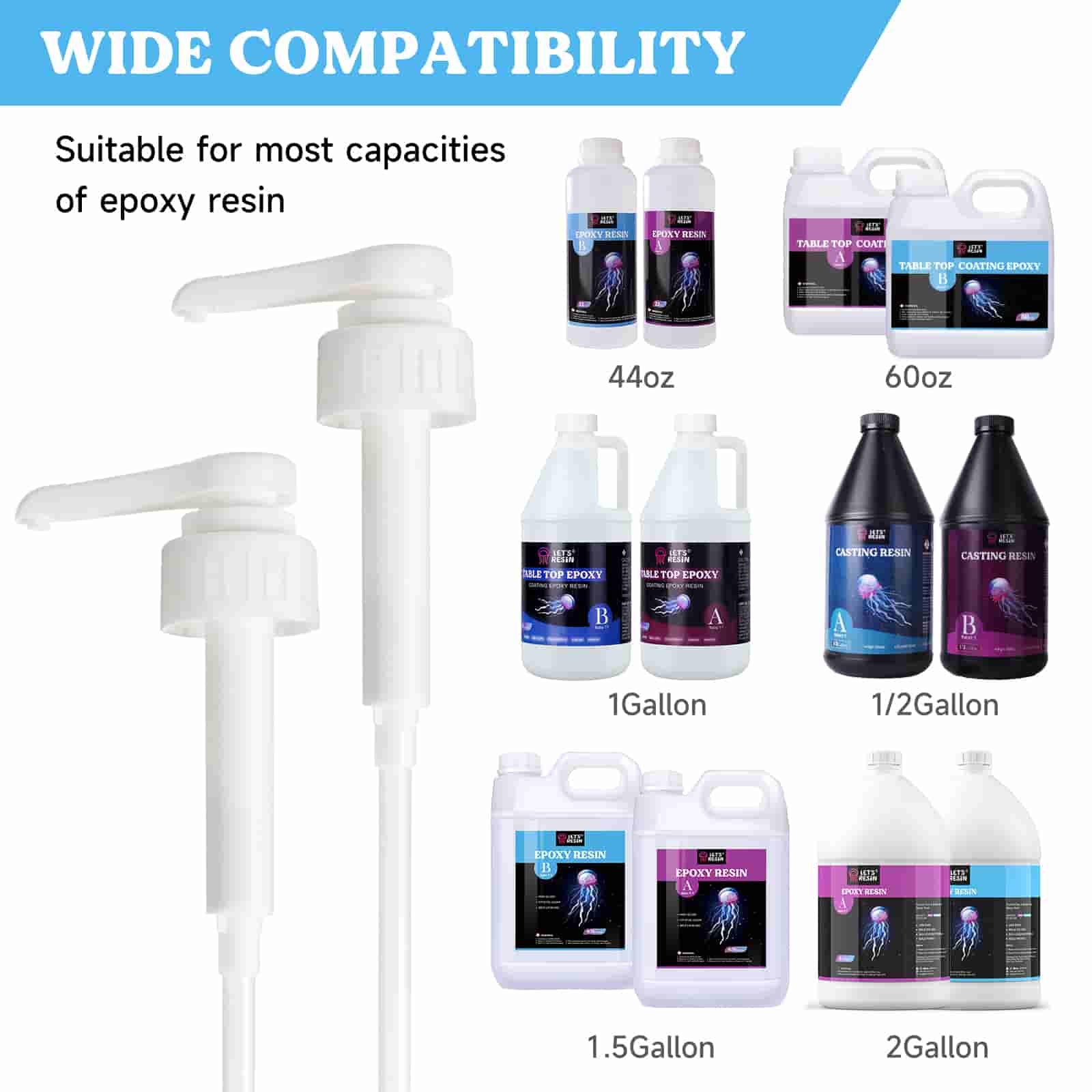 Gallon Pump Dispenser - 2 Pcs