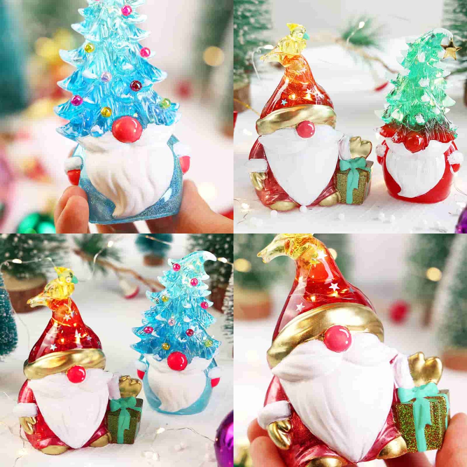 Christmas Gnomes Resin Molds - 2 Pcs