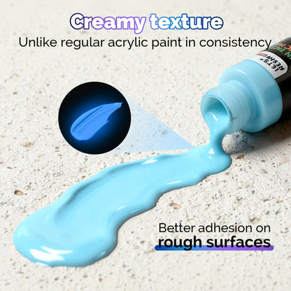 14 Colors Glow in the Dark Acrylic Paint