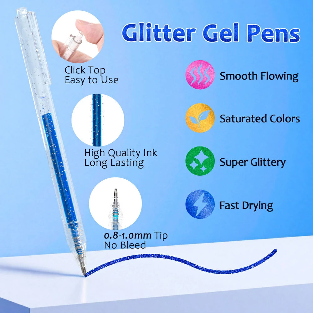 18 Colors Glitter Gel Pen