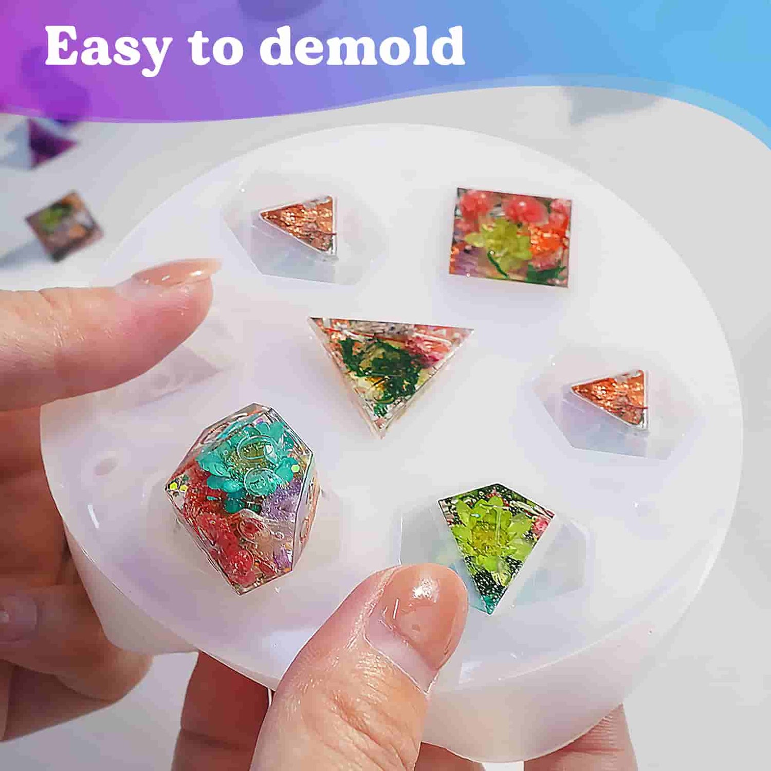 LETS RESIN Pyramid Molds for Resin,Large Silicone Pyramid
