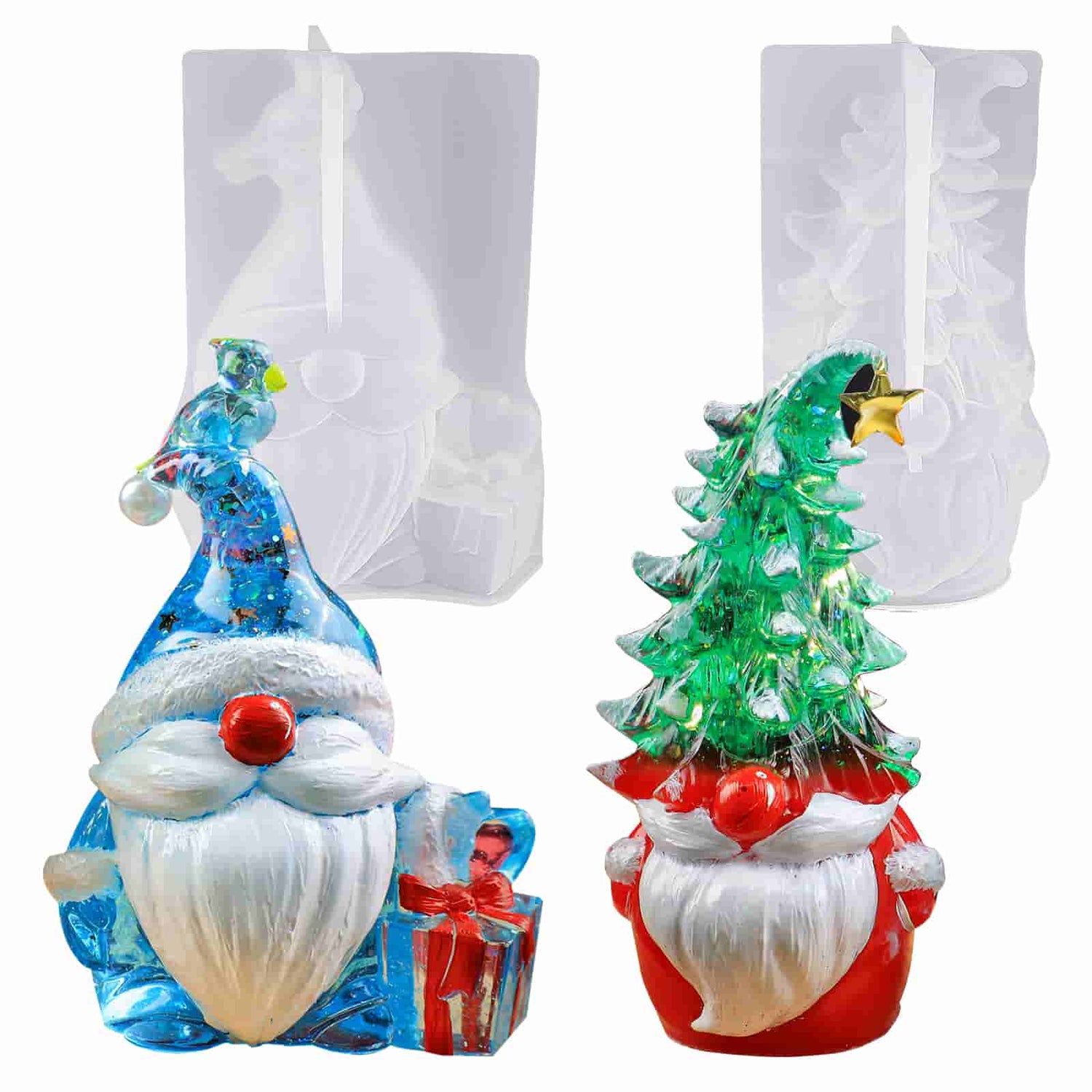 Christmas Gnomes Resin Molds - 2 Pcs