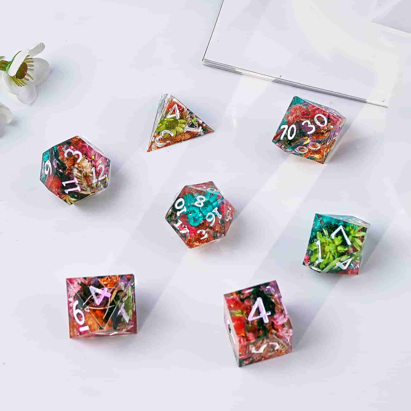 Let's Resin Polyhedral Dice Mold Set - 7 Pcs