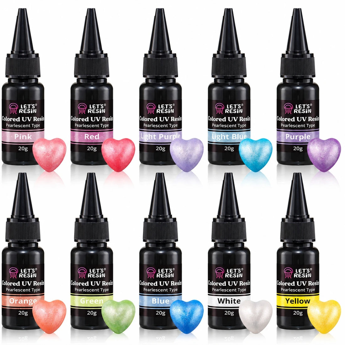 Multi-color Pearlescent UV Resin - 10 Colors