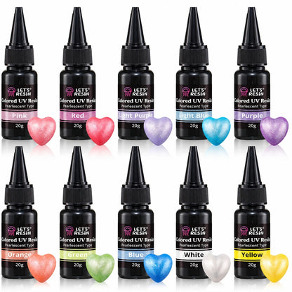 Multi-color Pearlescent UV Resin - 10 Colors