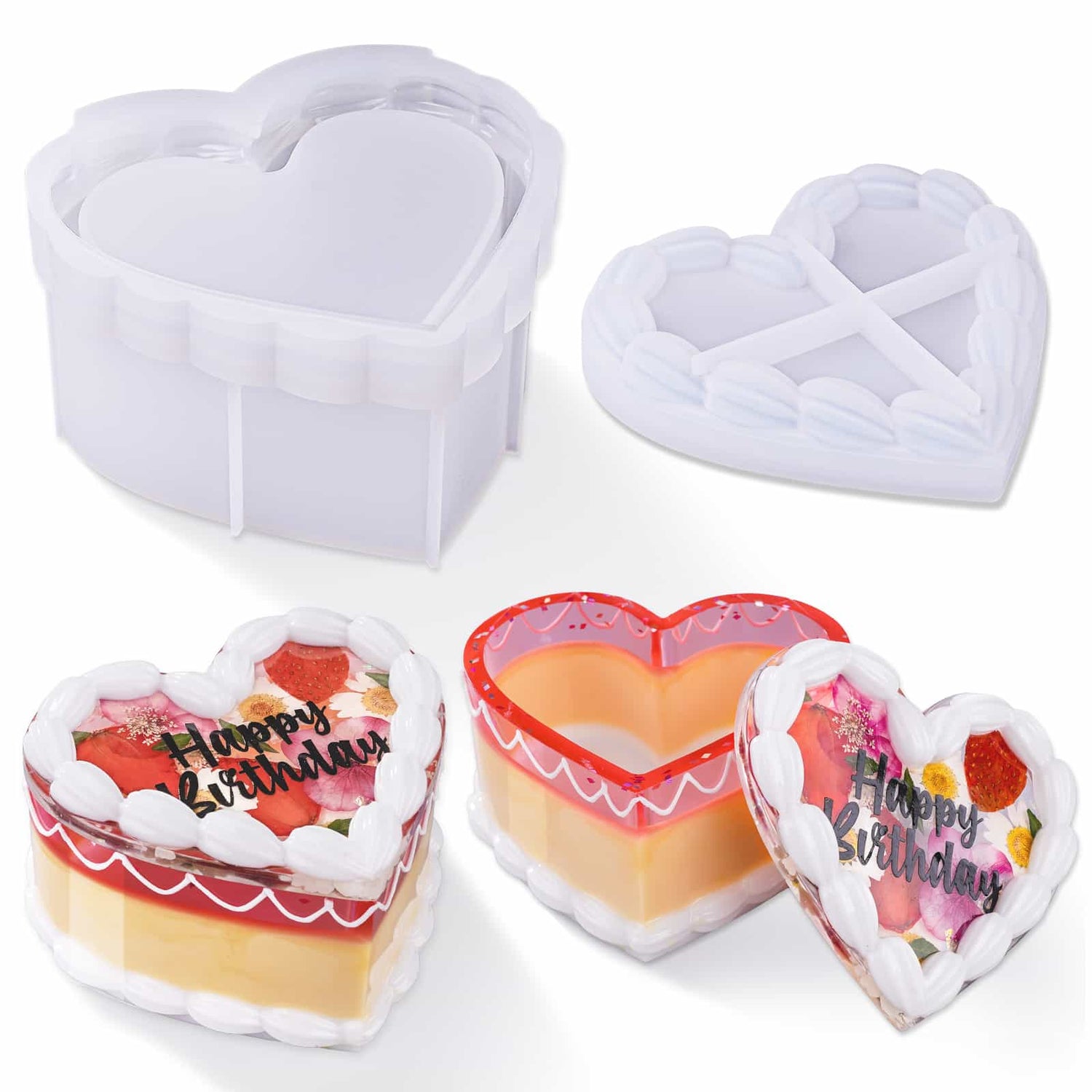Heart Cake Jar Resin Mold – Let's Resin
