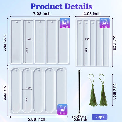 Bookmark Resin Molds Silicone for DIY