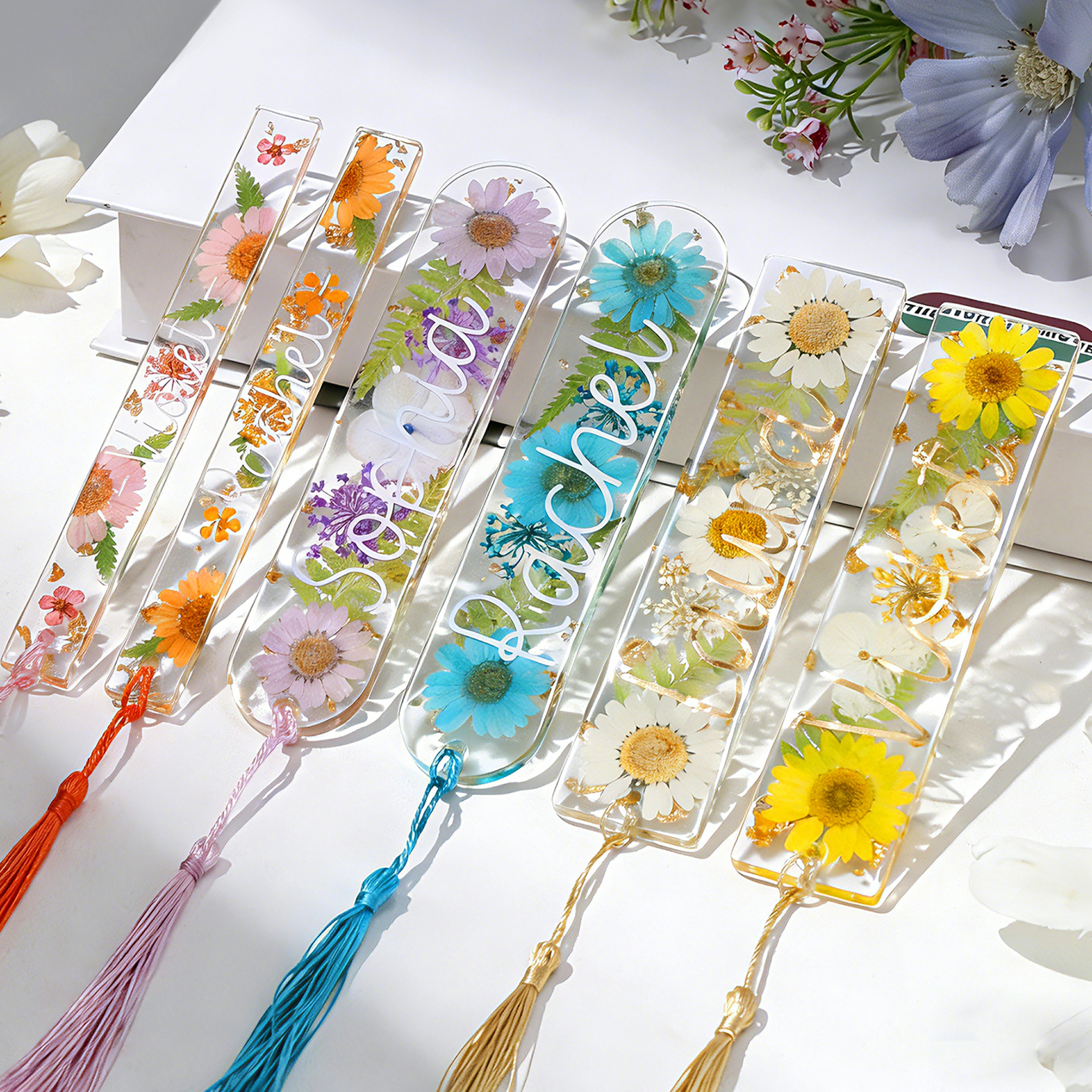 3 Shapes Silicone Bookmark Molds Set