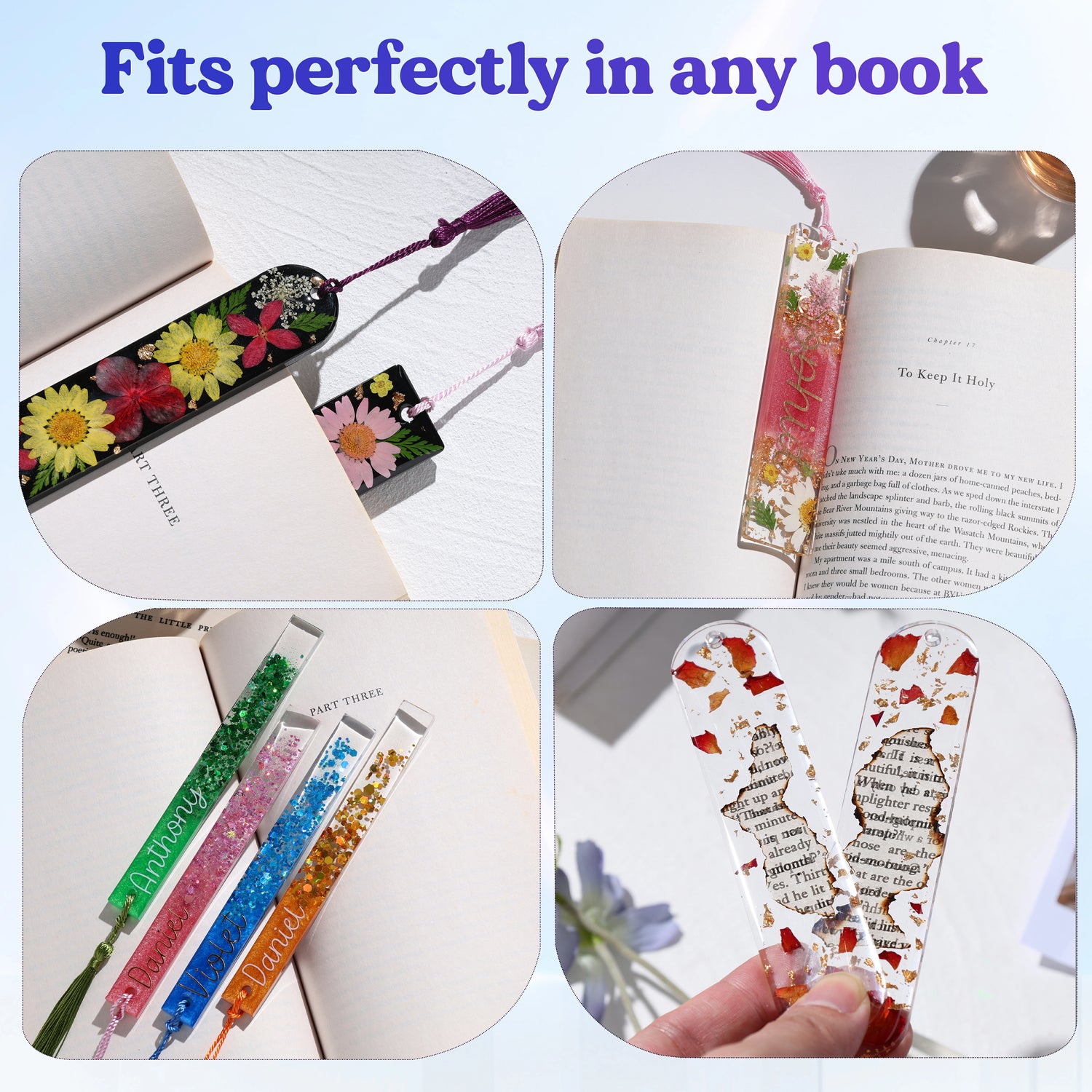 Bookmark Molds for Epoxy Resin