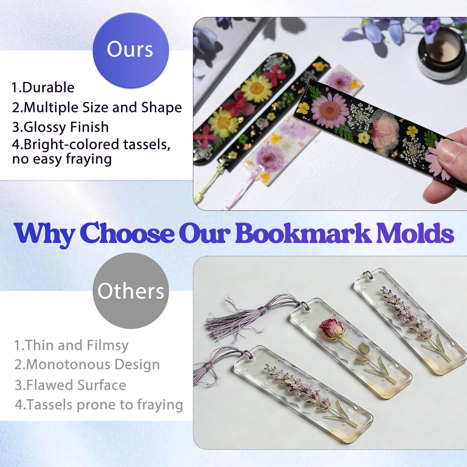 Resin Bookmark for Personalized Gifts