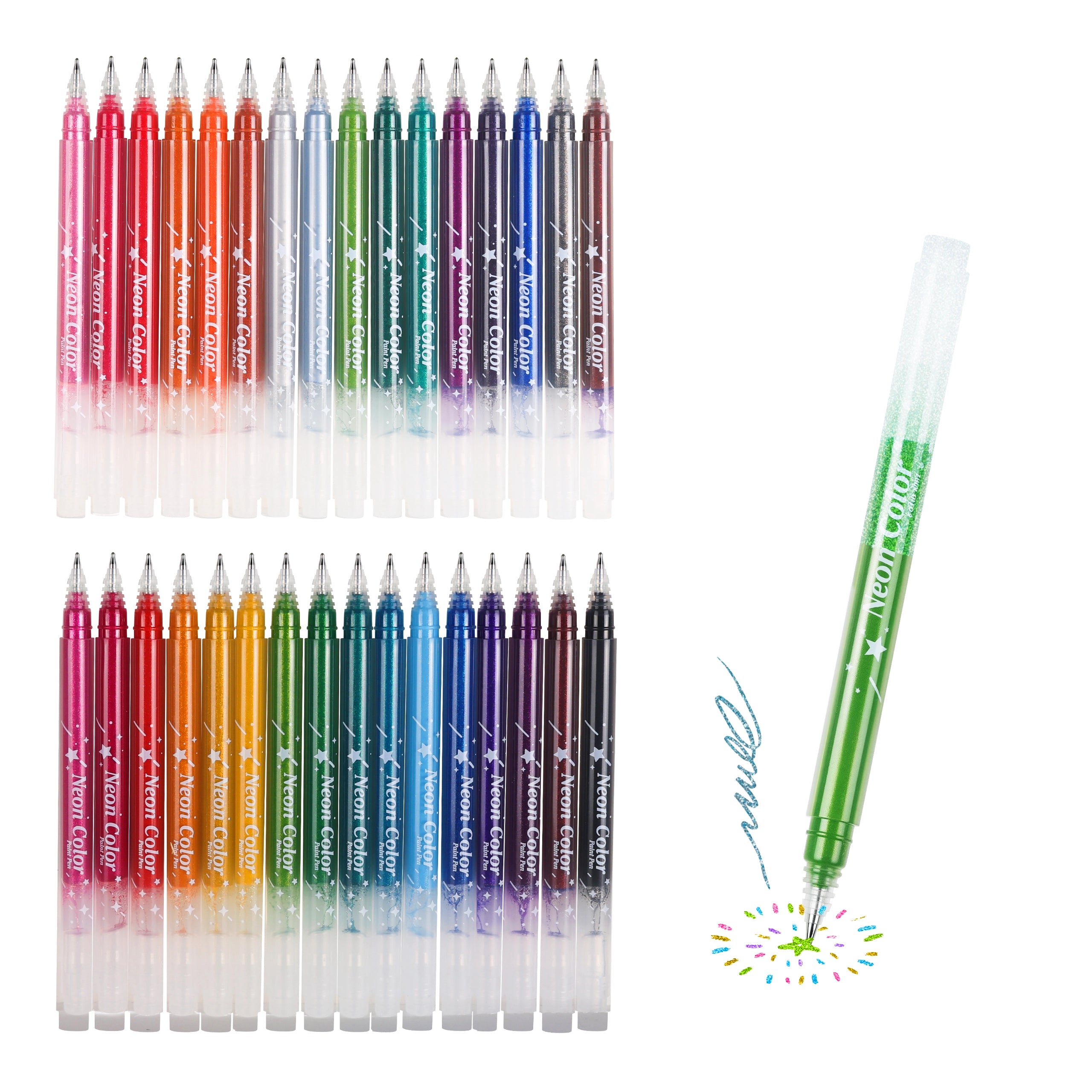 32 Colors Jumbo Glitter Gel Pen