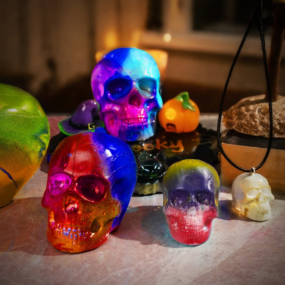 silicone skull mold set