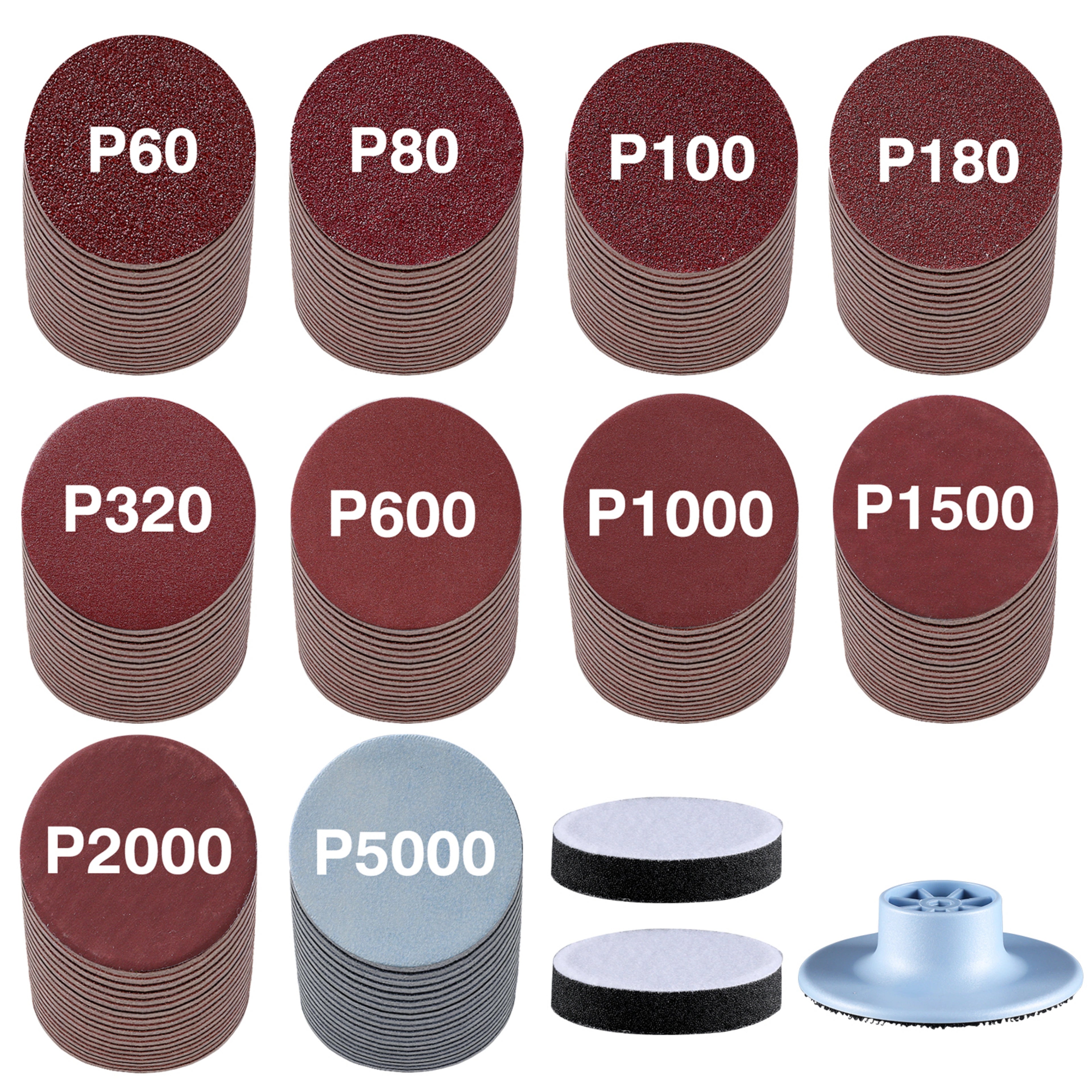 Sanding Disc &amp; Sandpapers Set - 3 inch