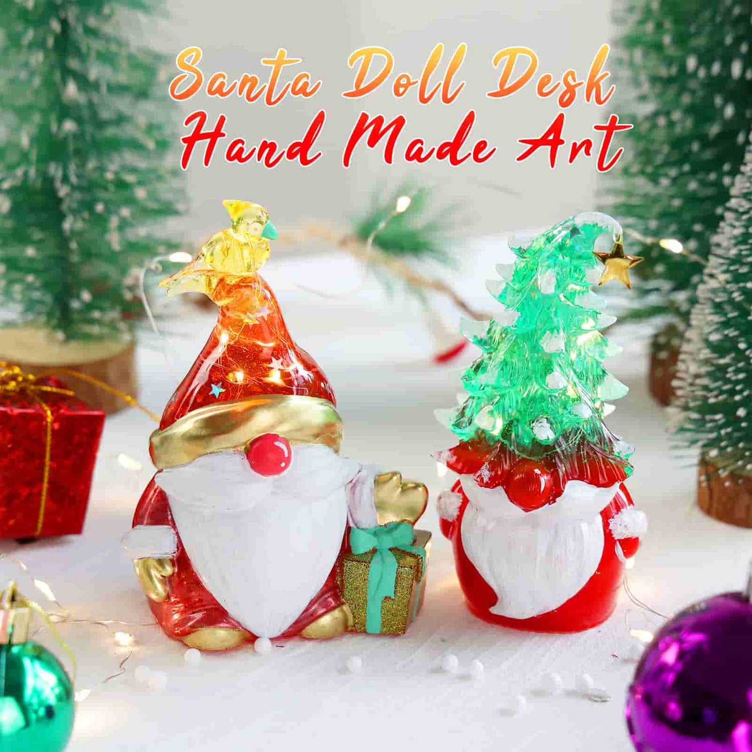 Christmas Large Resin Tray Molds Silicone Santa Claus Mold for
