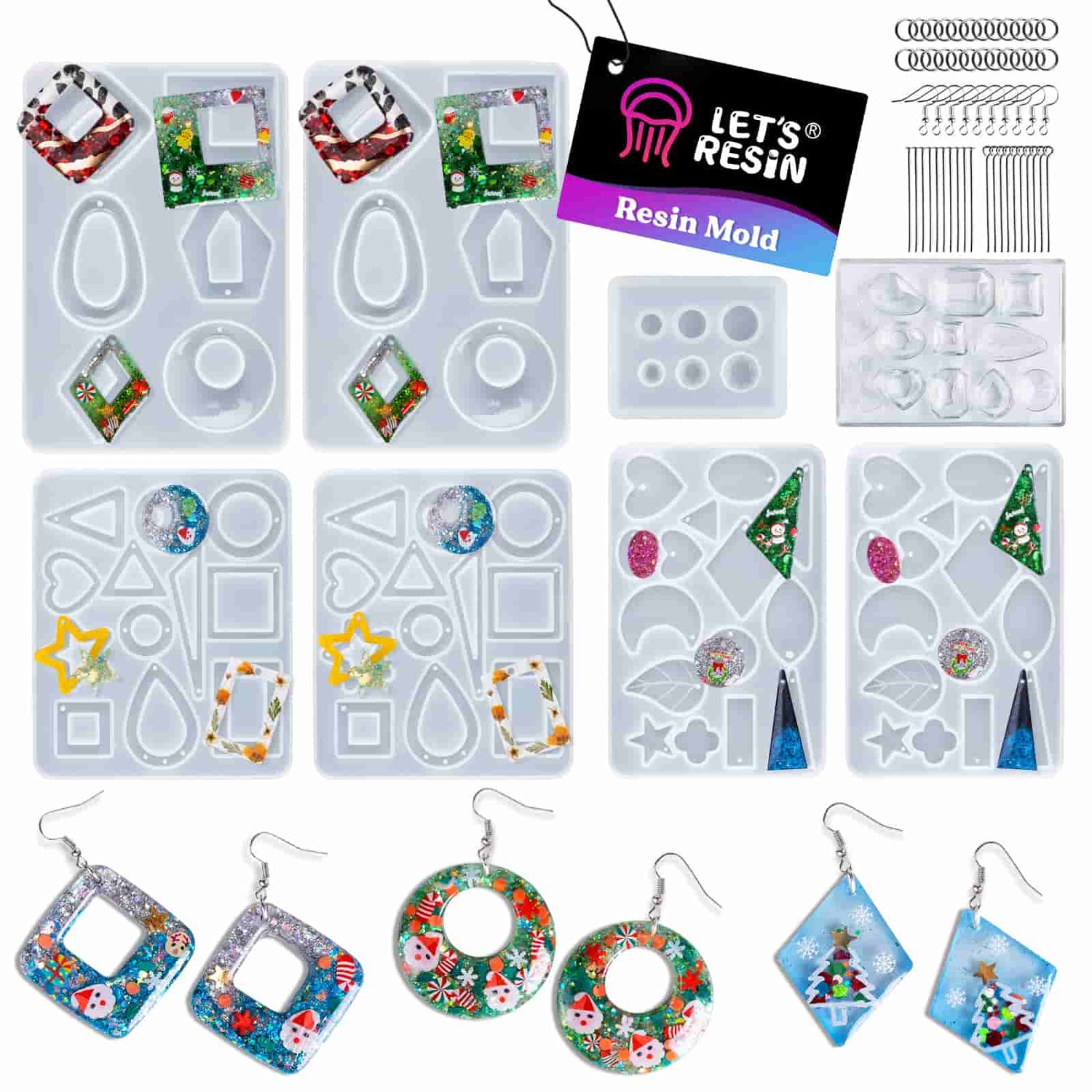 Resin Jewelry Molds Kit - 198 Pcs – Let's Resin