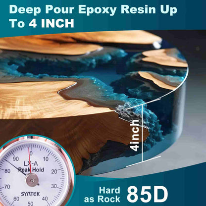 Deep pour epoxy resin up to 4 Inch, as hardness of 85D