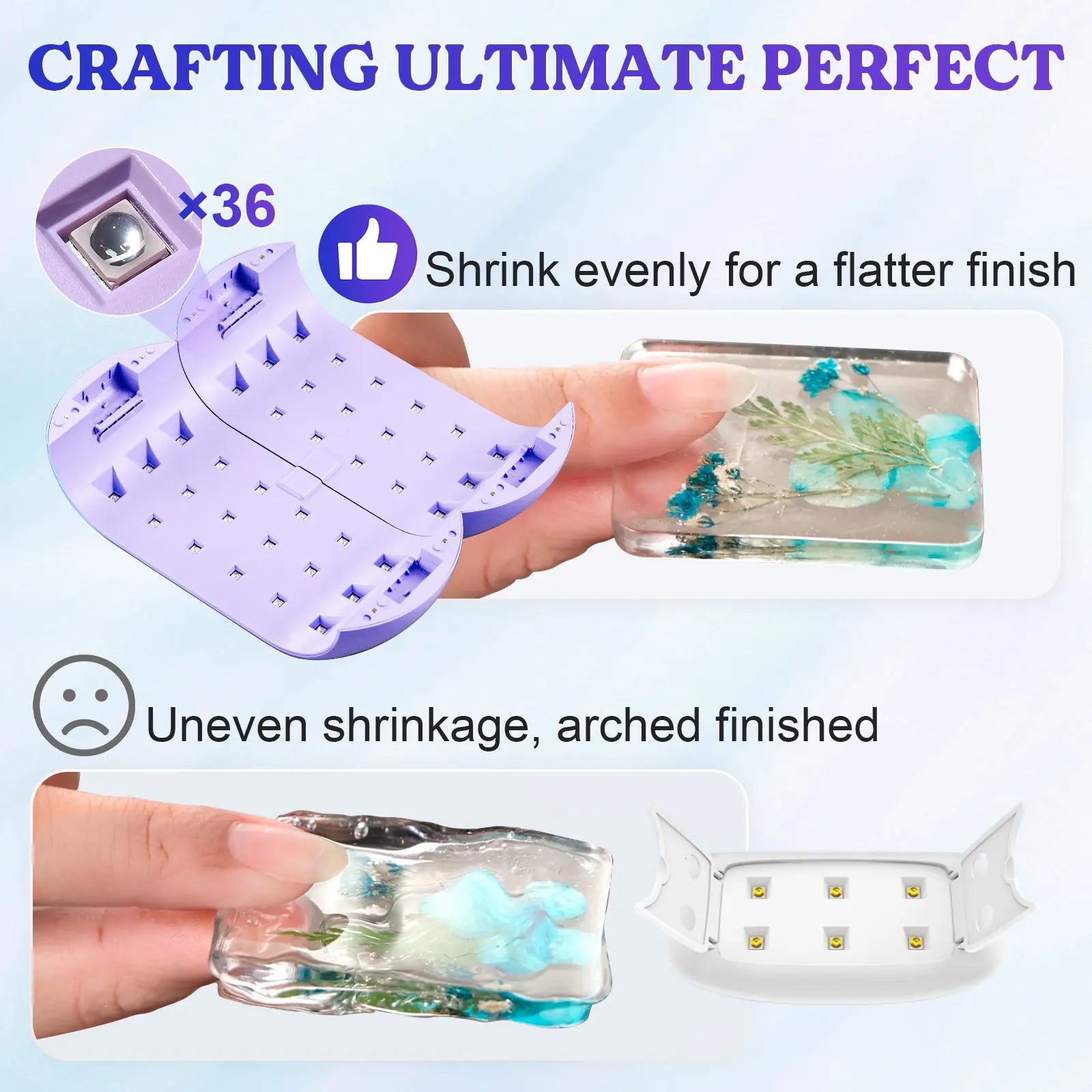 Double-Sided UV Resin Light