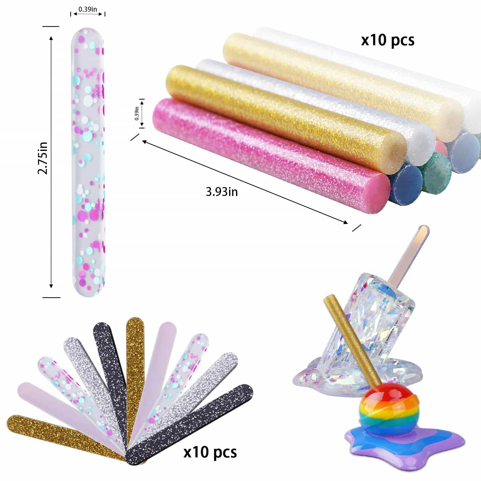 Resin Sticks - 20 Pcs