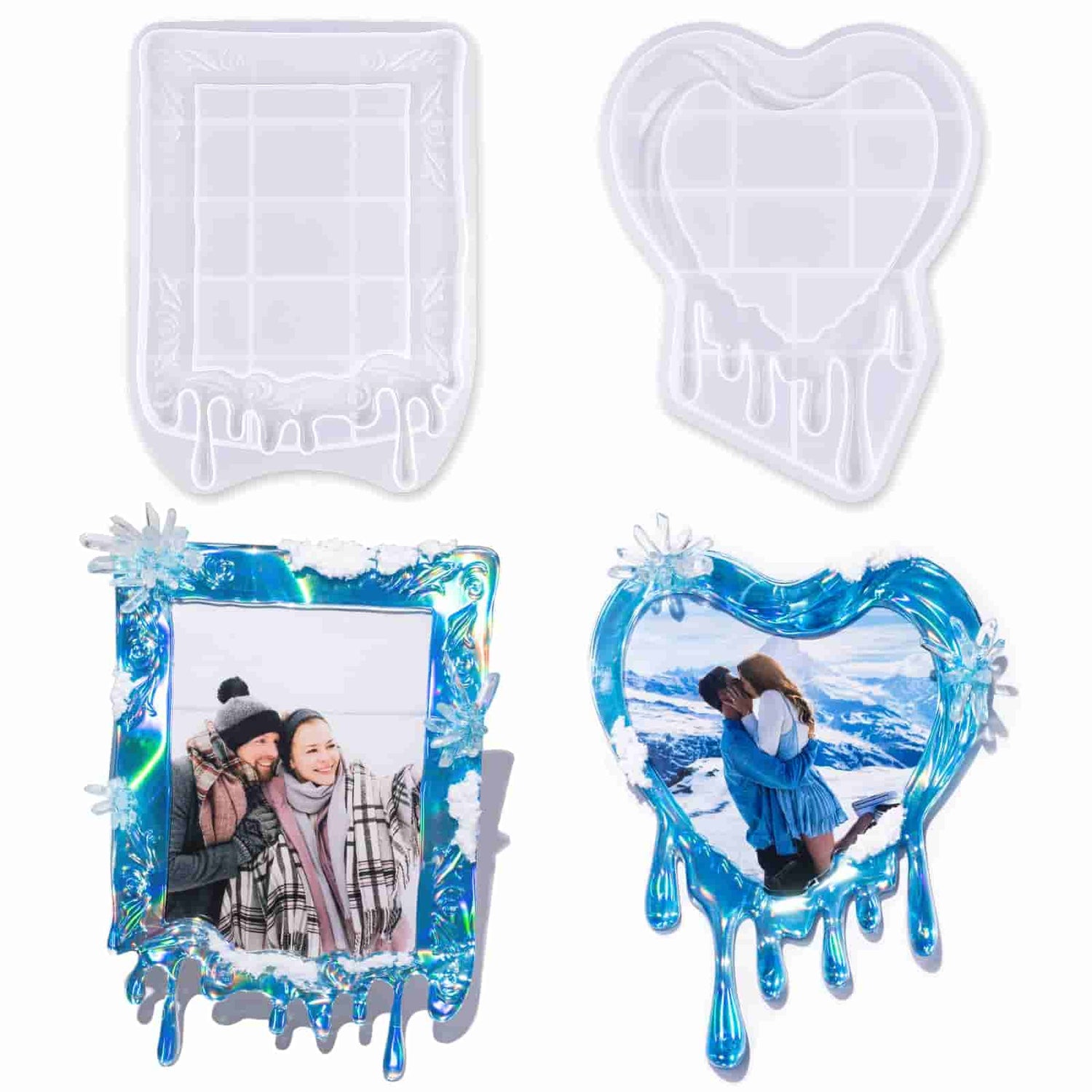 Melting Photo Frame Molds with Hanging Accessories