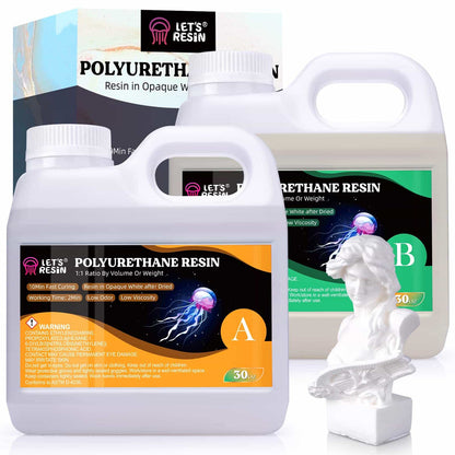 60oz Polyurethane Resin, Fast Cured Resin within 10 Minutes – Let's Resin