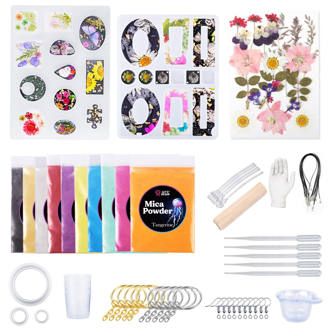 Resin Kit for Beginners, Jewelry Set - 129 Pcs