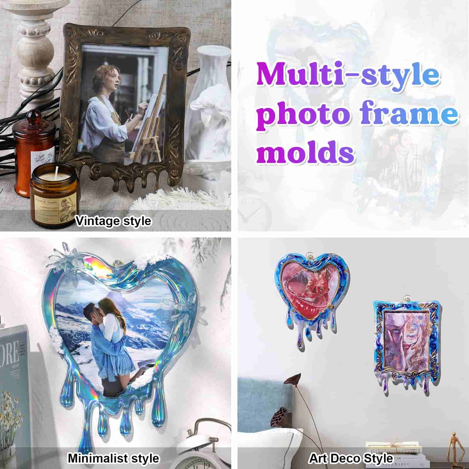 Melting Photo Frame Molds with Hanging Accessories