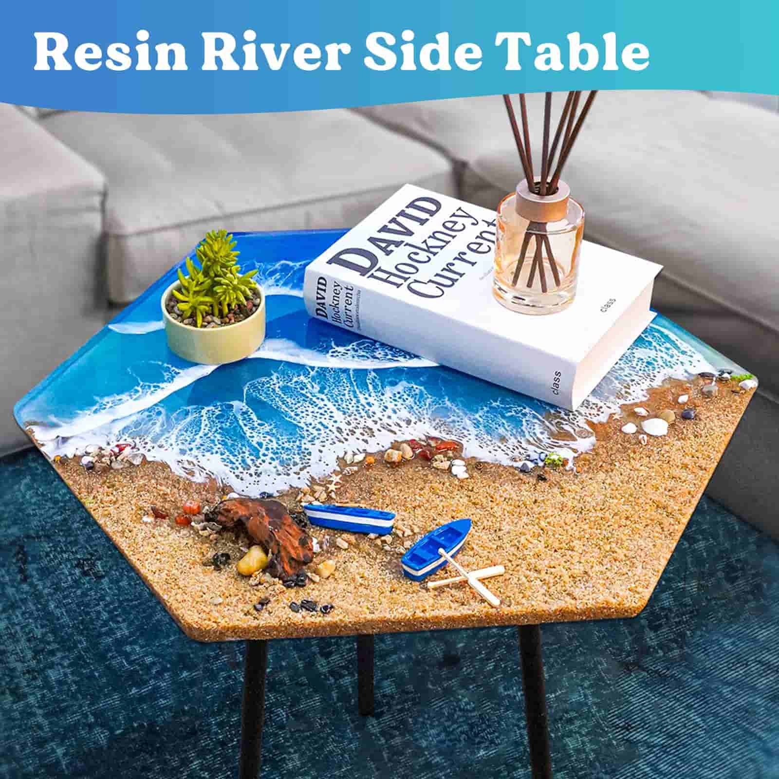 Large Hexagonal Resin Table Mold - 23.7x21.3x2&