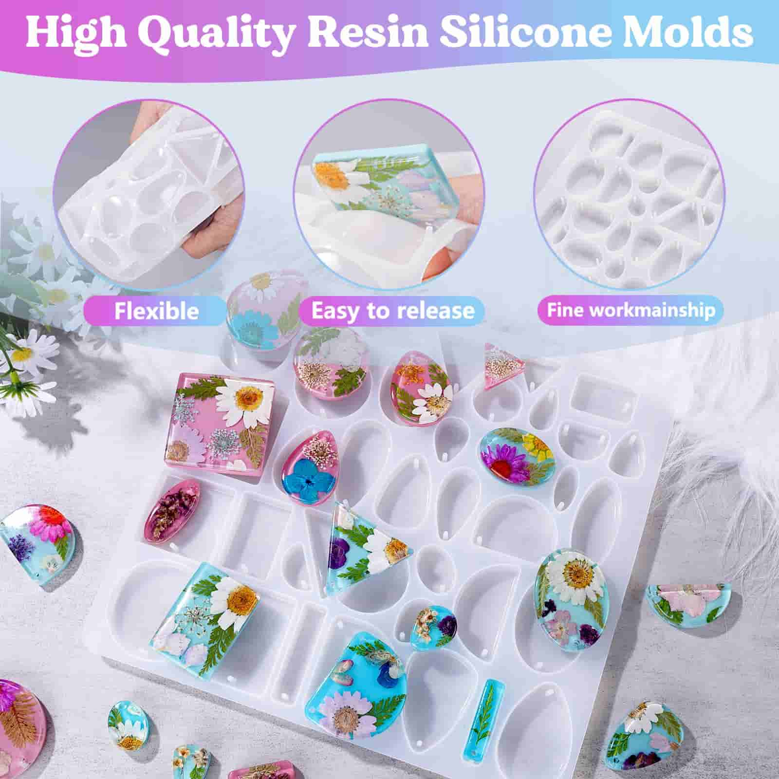 Jewelry Pendants &amp; Bookmark Molds Resin Beginner Kit