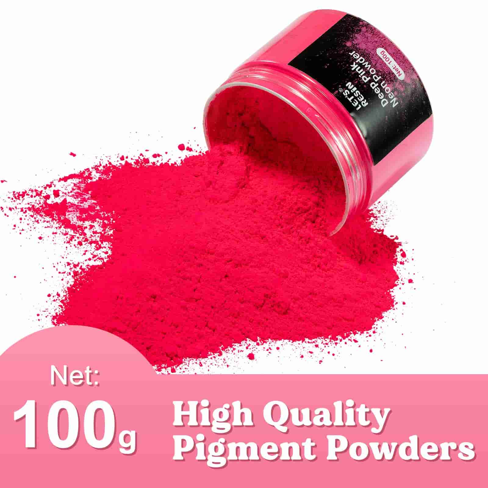 Deep Pink Fluorescent Pigment Powder - 100g