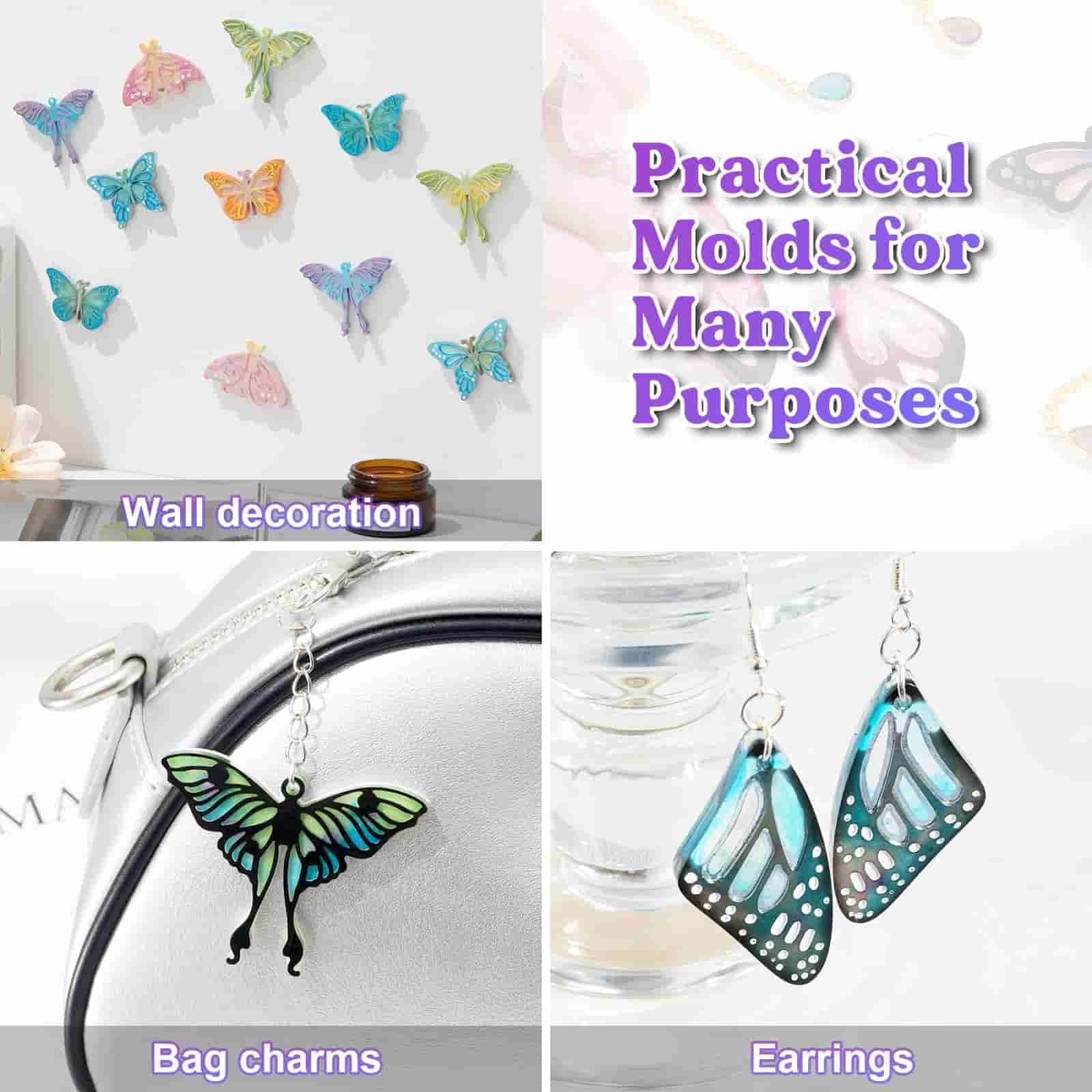 resin product which can be wall decoration, bag charms and earrings