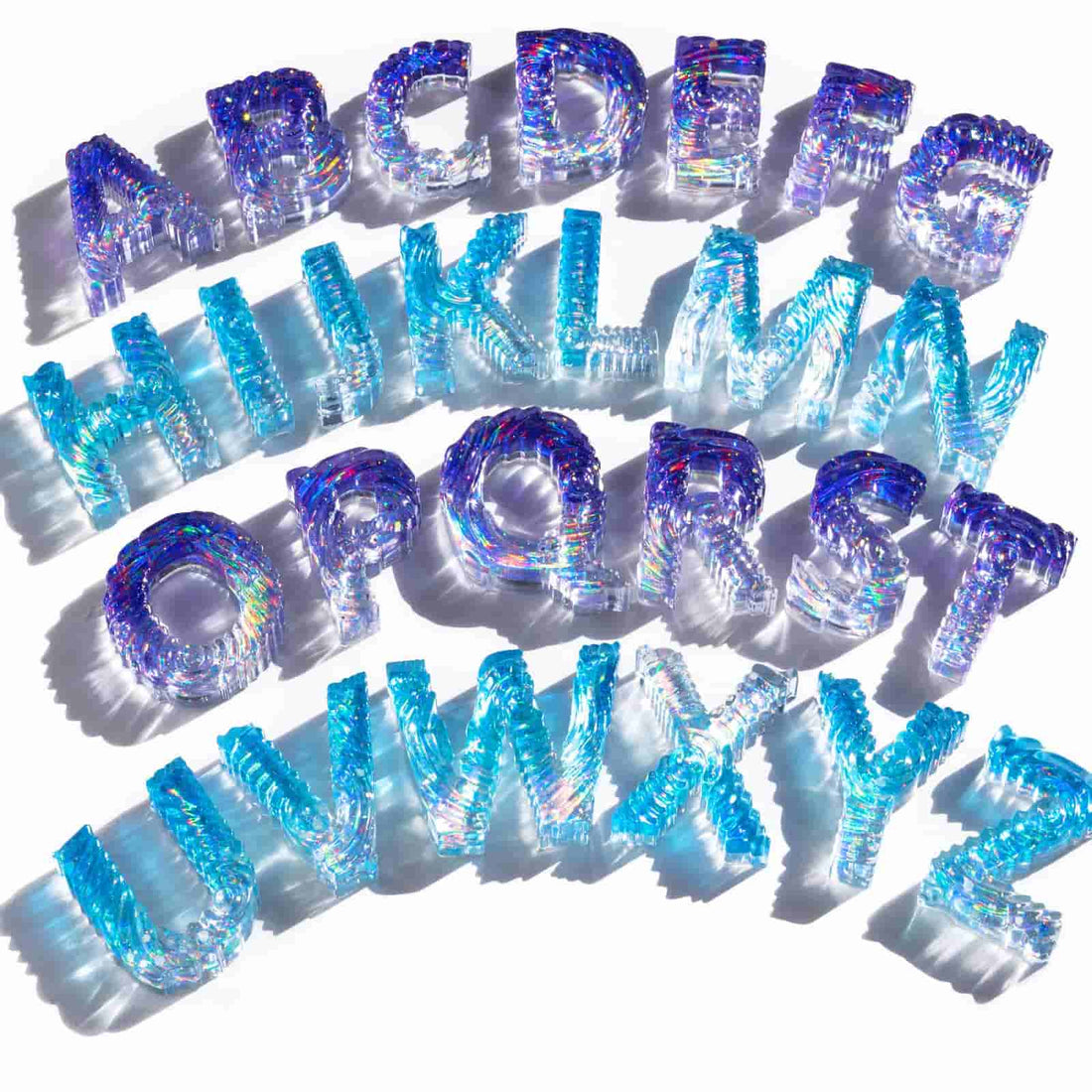 Ocean Wave Letter Resin Molds