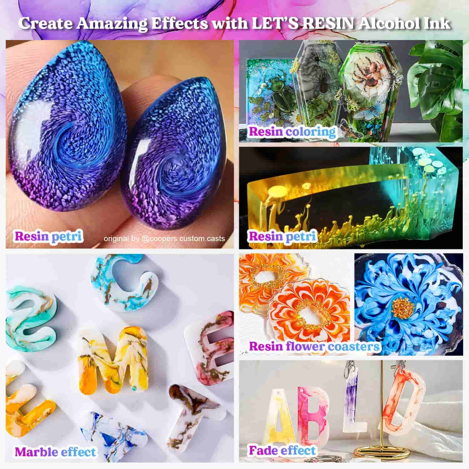 3 Alcohol Ink Techniques for Working with Resin - Happily Ever After, Etc.
