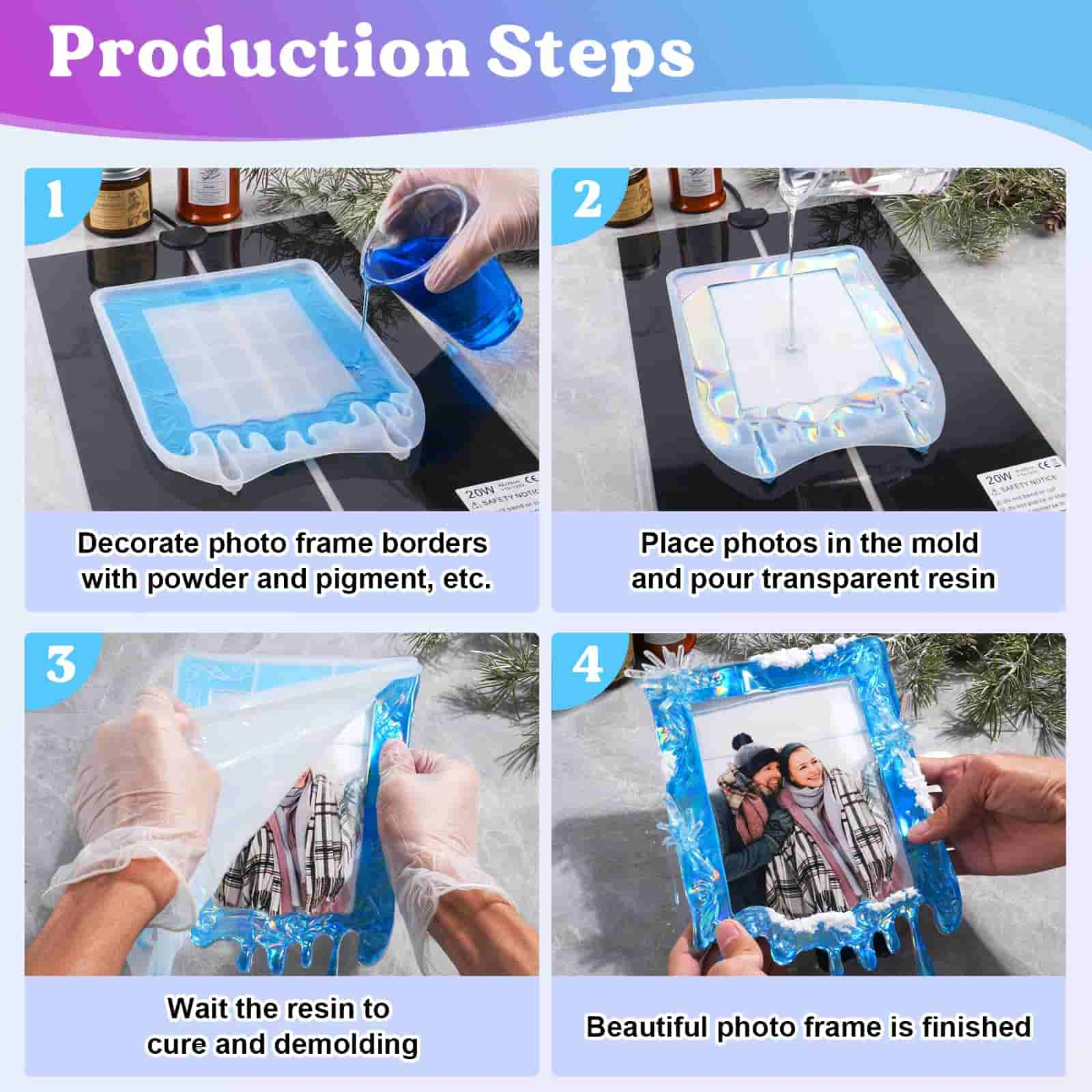 Melting Photo Frame Molds with Hanging Accessories