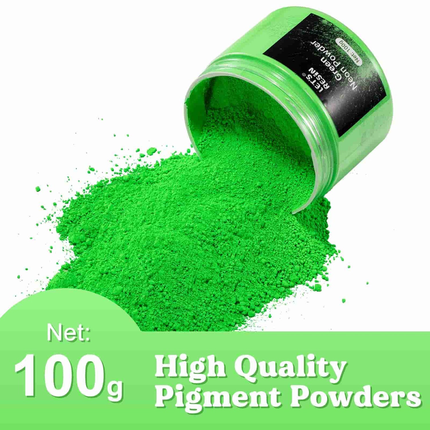 Green Fluorescent Pigment Powder - 100g