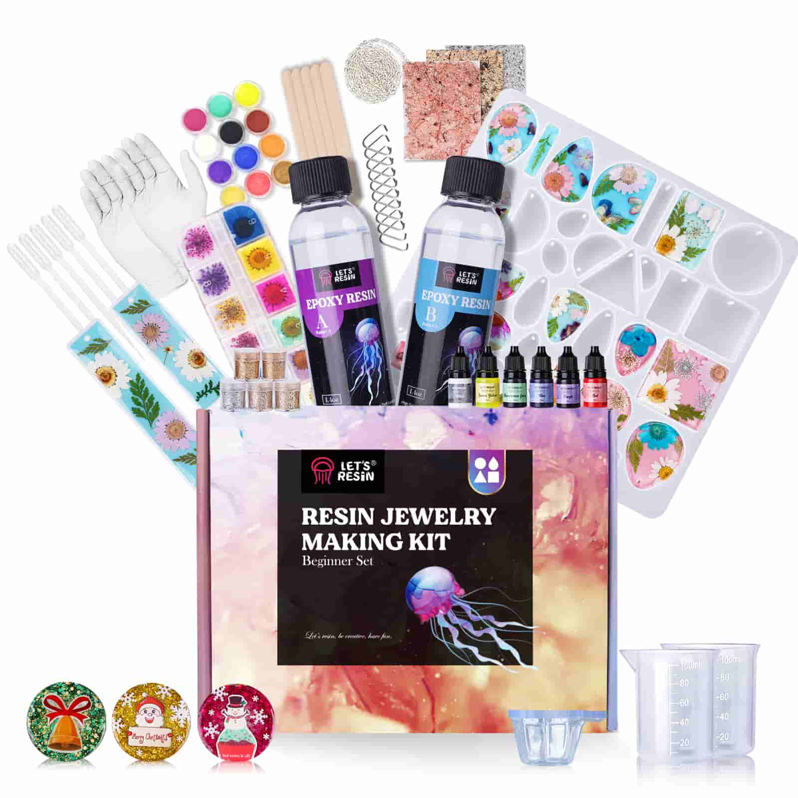 Jewelry Pendants &amp; Bookmark Molds Resin Beginner Kit