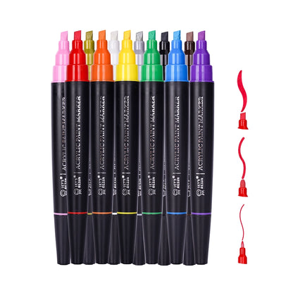 3-in-1 Acrylic Paint Marker Set – Interchangeable Tips