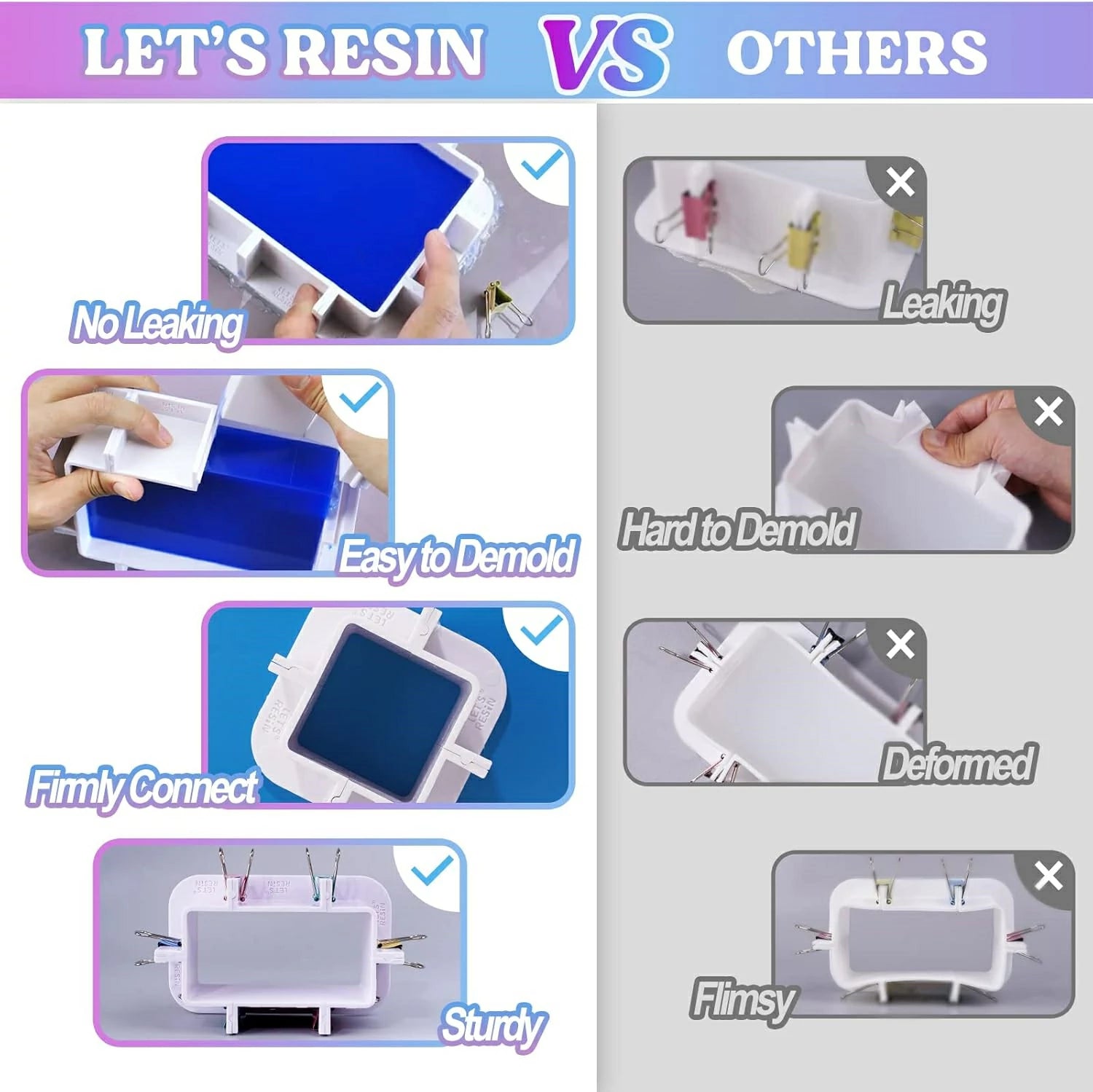 Plastic Housing Frame for DIY Resin Molds