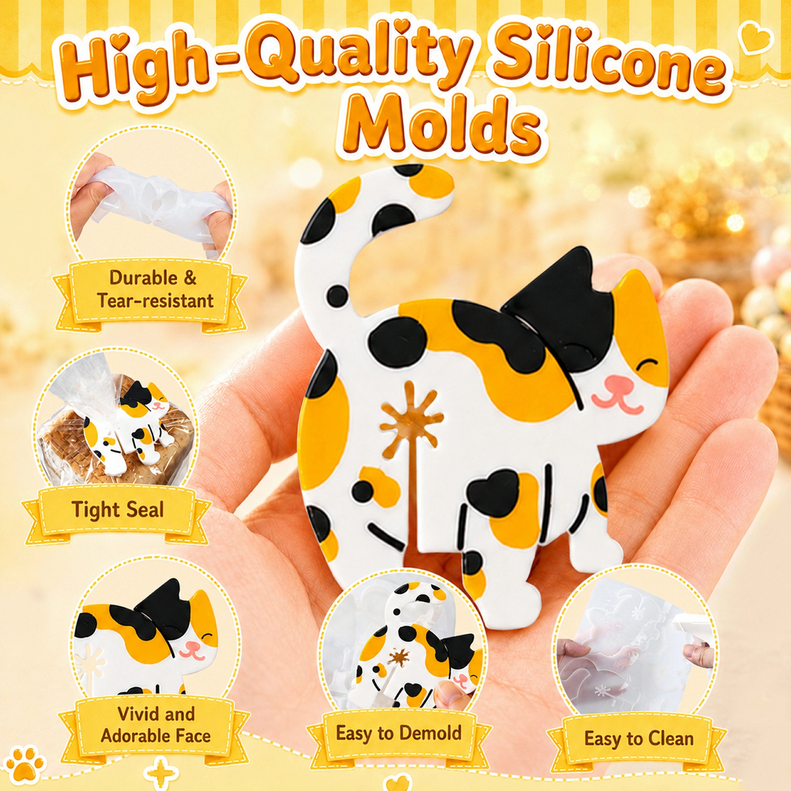 Animal Bread Clip Resin Molds