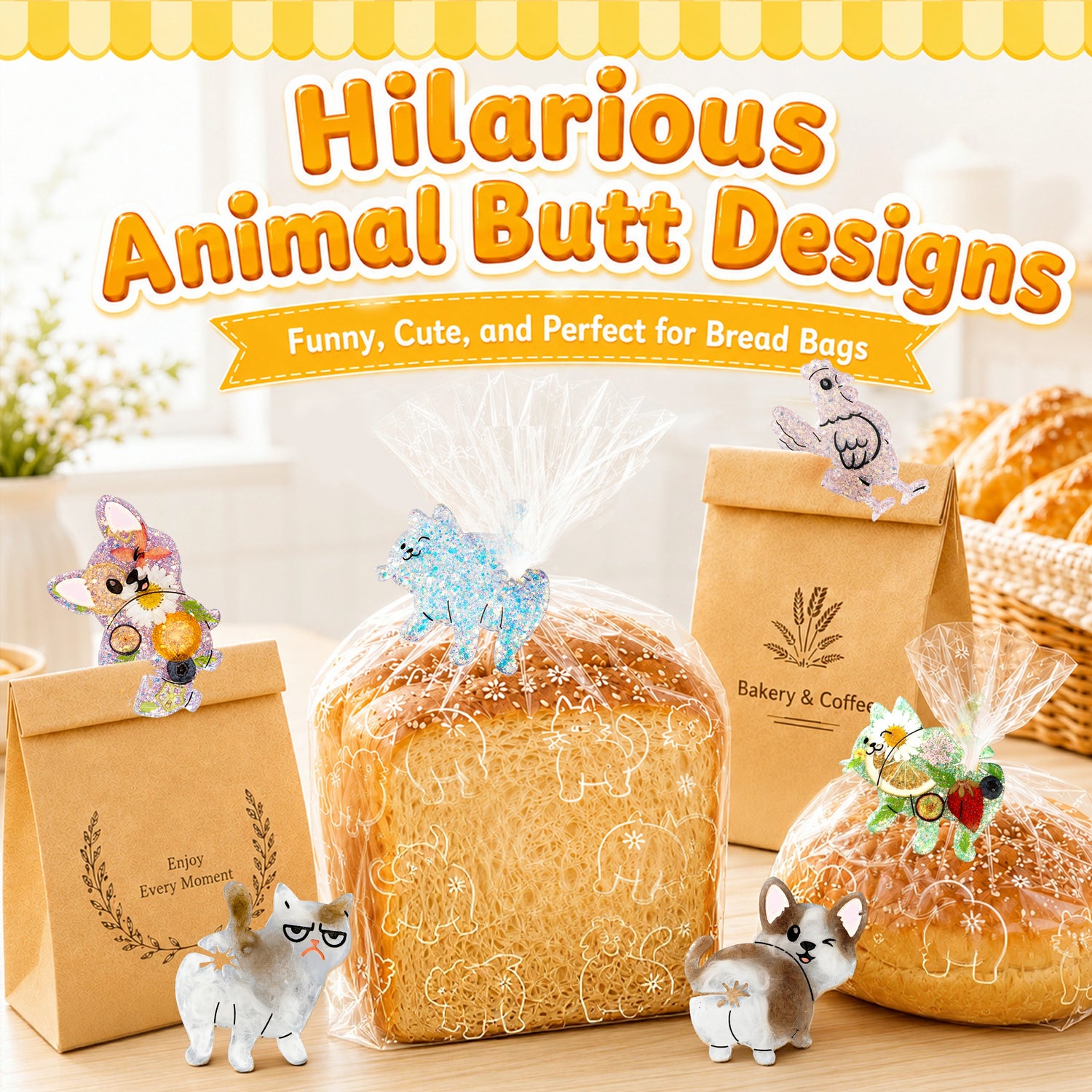 Animal Bread Clip Resin Molds