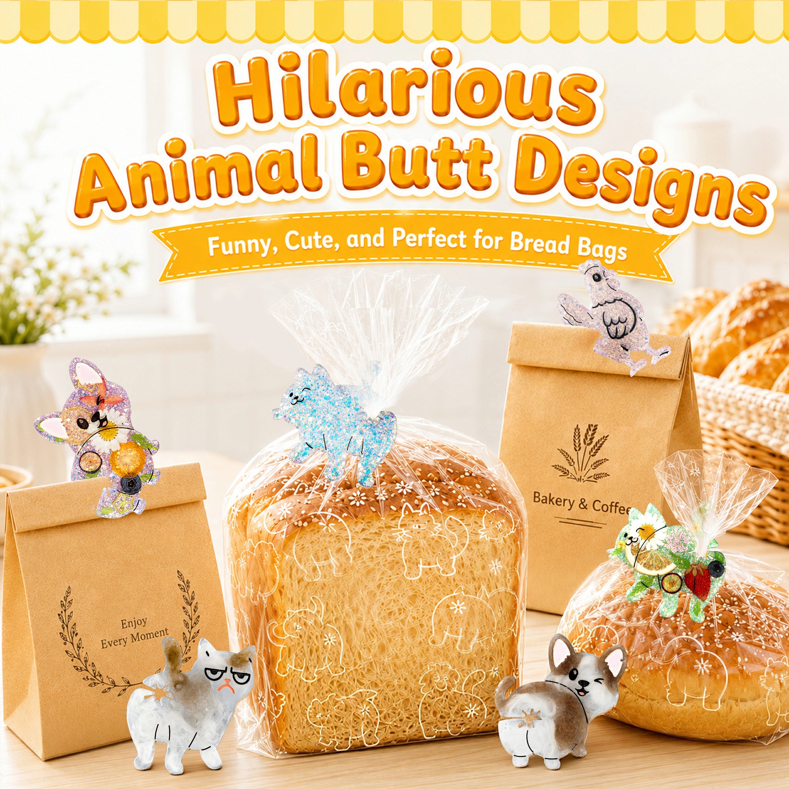 Animal Bread Clip Resin Molds
