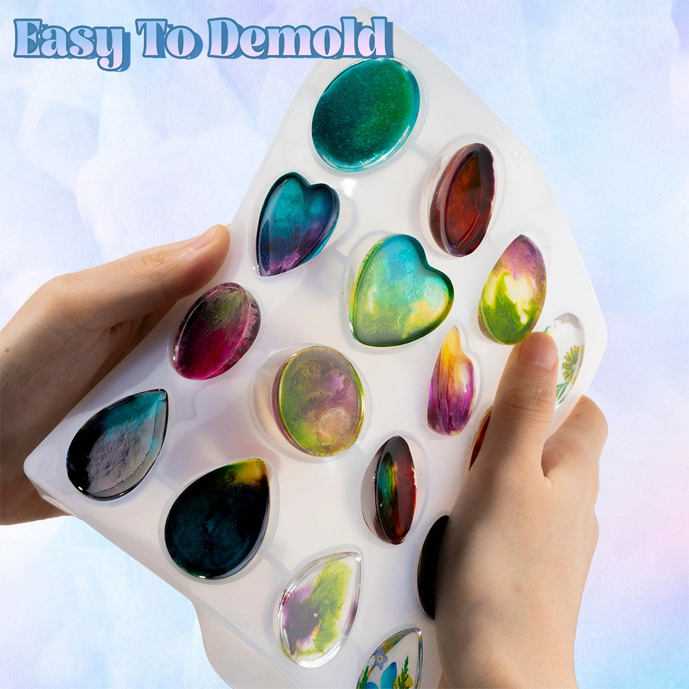 Gemstone Cabochons Resin Silicone Molds