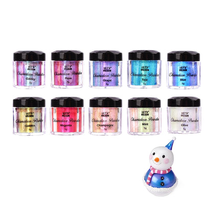 Chameleon Mica-poeder, 5 kleurverschuivingen, epoxyhars, kleurpigment voor harskunst, schilderen, nagels, bekers, kameleonhars pigment poeder, goudtinten voor doe-het-zelf kaarsen, slijm, zeep Chameleon Mica-poeder, 5 kleurverschuivingen, epoxyhars, kleurpigment voor harskunst, schilderen, nagels, bekers, kameleonhars pigment poeder, goudtinten voor doe-het-zelf kaarsen, slijm, zeep