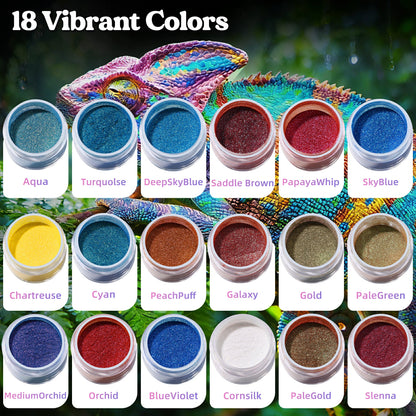 Chameleon Mica Powder Set - Extended Ver